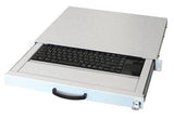 Aixcase 19" Rack 1u Teclado Us Touchpad Usb Lichtgris