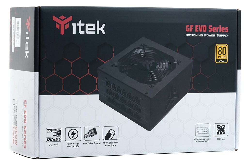 Fuente De Alimentación Itek Gf650  650 W 24-Pin Atx Atx Negro