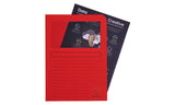 Exacompta Subcarpeta A4 Forever Con Ventana Rojo 120gr -100u-