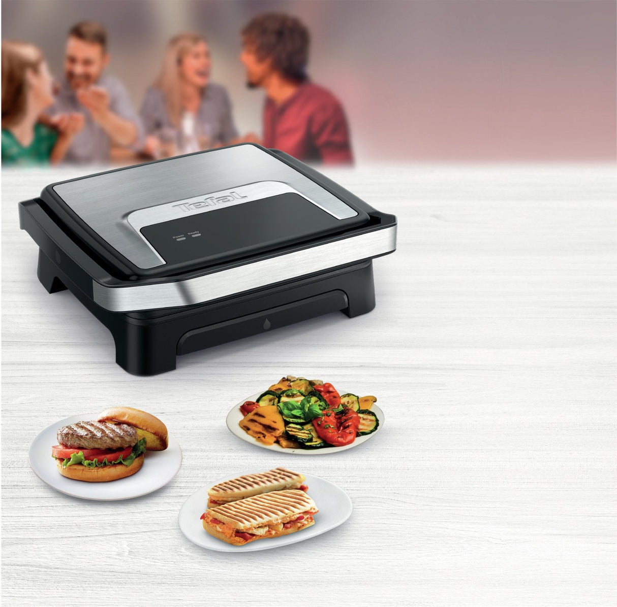 Tefal Inicio Classic Inox Gc271d10 Parrilla Eléctrica De Contacto