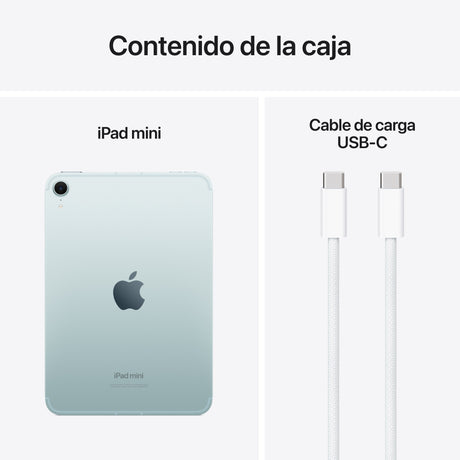 EAN 0195949756542 - Apple iPad mini 7th gen 5G TD-LTE & FDD-LTE 256 GB 21,1 cm (8.3") Wi-Fi 6E (802.11ax) iPadOS 18 Azul imagen 10
