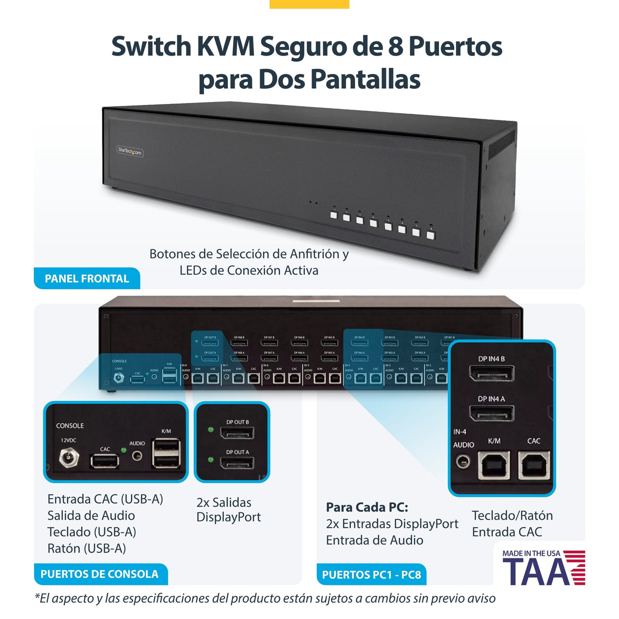 Startech.Com Kvm-Switch - Sicher - 8 X Kvm