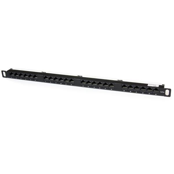 Panel De Parcheo Startech.Com  De 24 Puertos Rj45 Cat5e 110 - 0,5u Montaje En Rack - Patch Panel