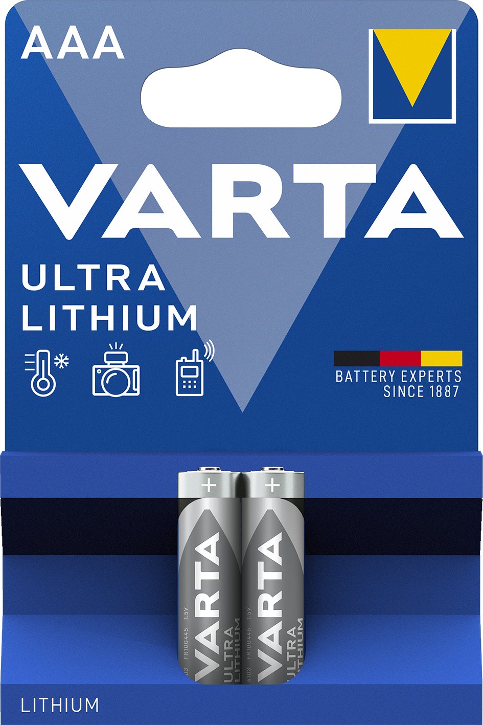 Pila Varta Ultra Lithium Aaa - Lr03 (Blister 2 Unid) Ø10,5x44,5mmi
