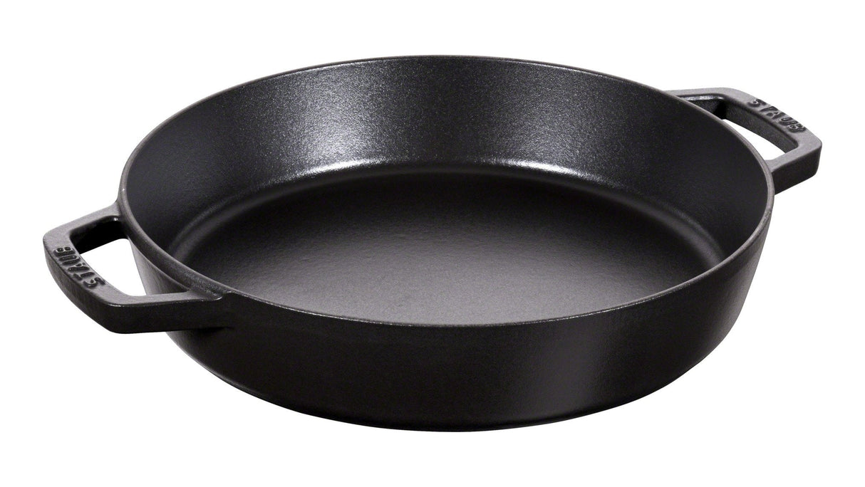 Staub Bratpfanne Mit 2 Griffen 26 Cm Seidenmattschwarz
