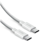 Sbs Usb-C Zu Usb-C Nylon-Kabel 2m 100w Weiá