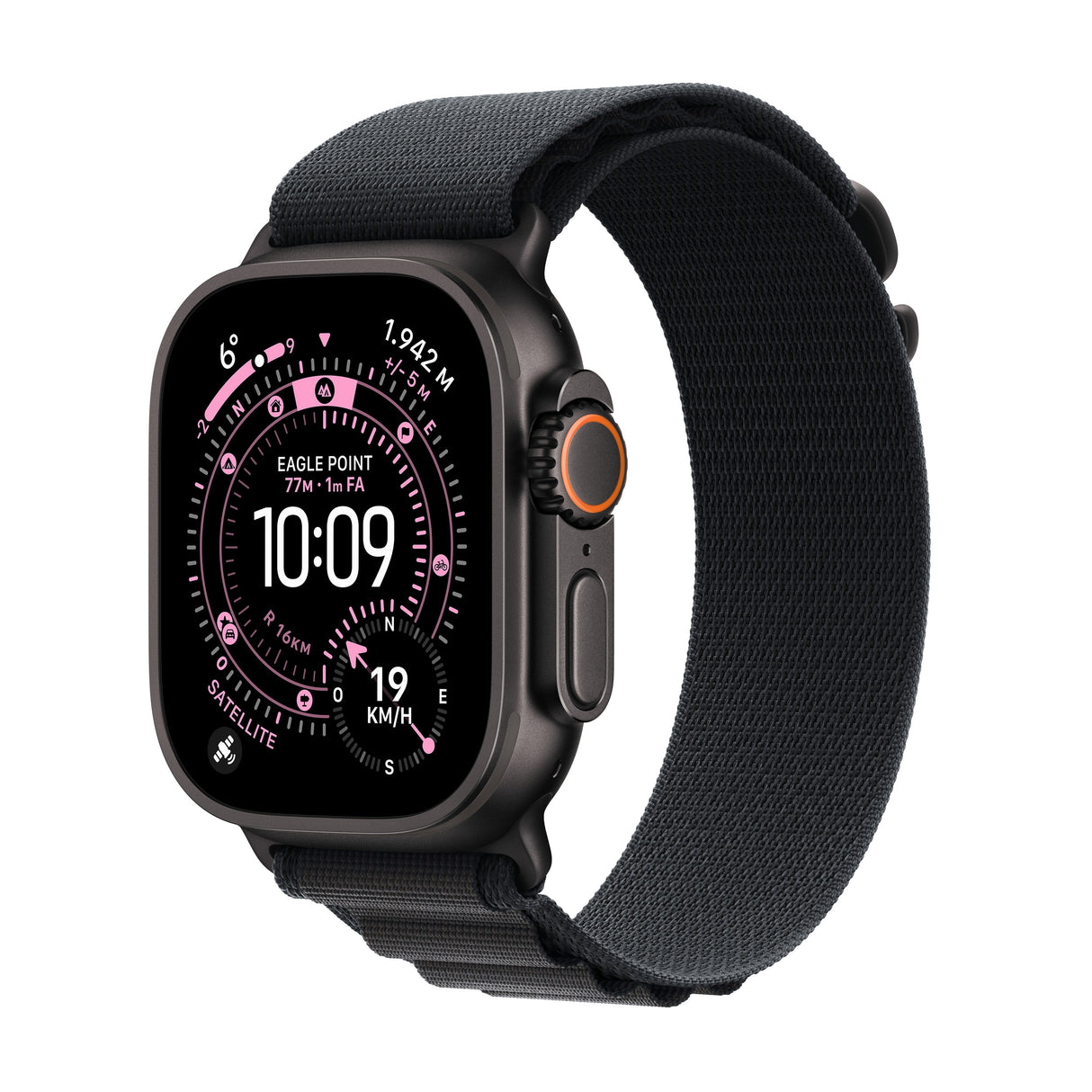 Apple Watch Ultra 3 (2025) Gps + Cellular 5g 49mm Black Titanium Case With Black Alpine Loop Small Eu Mf0q4