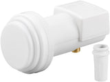 Goobay Sat Universal Single 0.1db Convertidor Low Noise Block (Lnb) 10,6 - 12,75 Ghz Blanco
