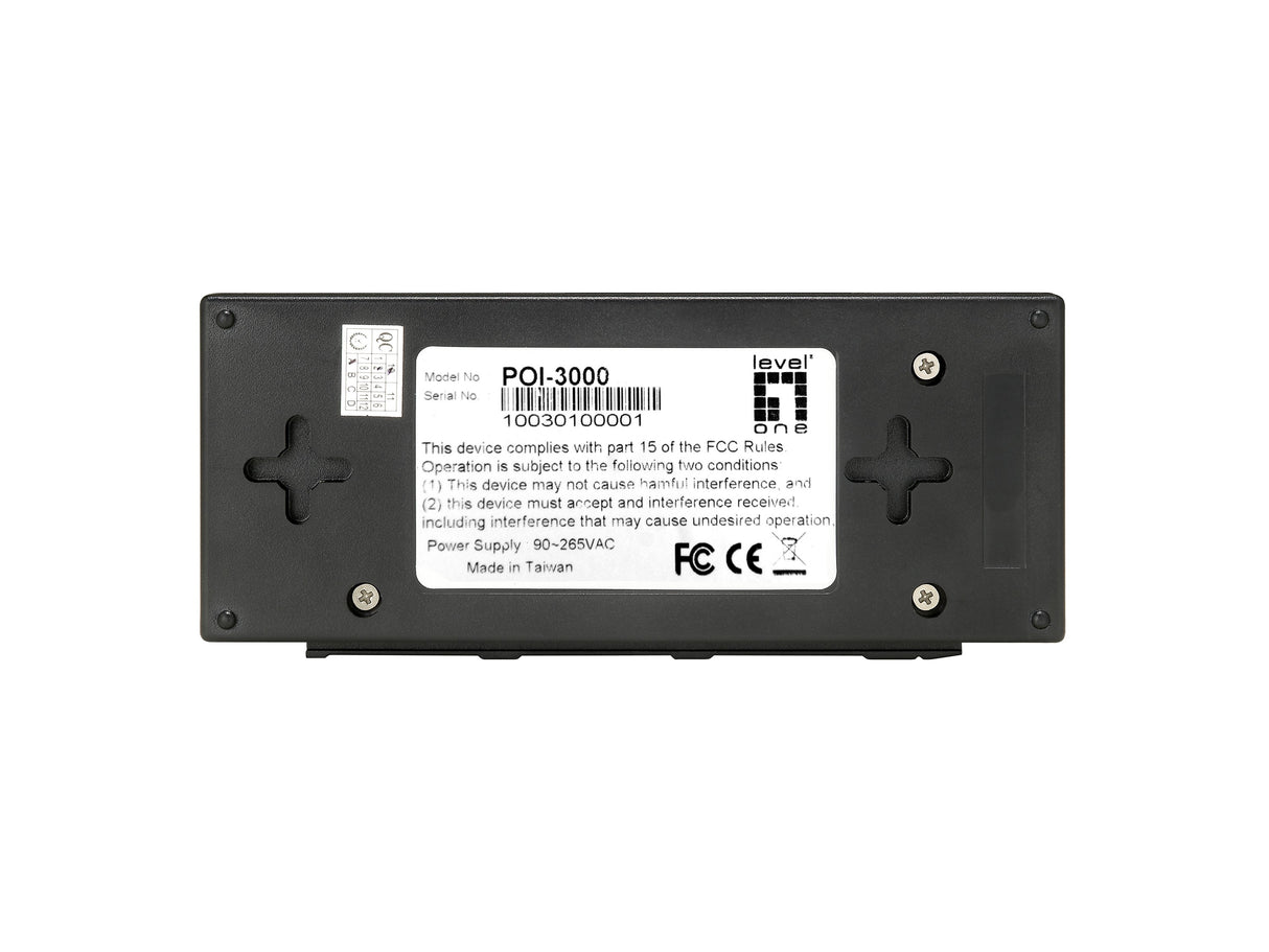 EAN 4015867158111 - LevelOne POI-3000 adaptador e inyector de PoE Gigabit Ethernet imagen 3