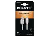 EAN 5055190170694 - Duracell USB5023W cable USB 2.0 2 m USB A Micro-USB A Blanco imagen 1