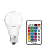 Osram Star + Bombilla Led Estándar Disipador De Calor Variable Rgbw - Equivalente A 9w 60w E27 - Blanco Cálido