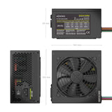 EAN 8435739905135 - AISENS ASPC-500ATX-SEOBK unidad de fuente de alimentación 20+4 pin ATX Negro imagen 3