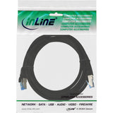 Inline® Cable De Red S/Ftp Pimf Cat.6a Halogen Free 500mhz Negro 2m