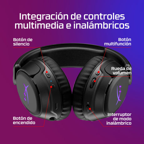 EAN 0198990148311 - HyperX Cloud Flight 2 Auriculares Inalámbrico Diadema Juego Bluetooth Negro imagen 3