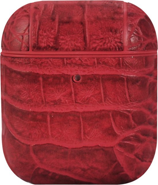 Terratec Funda Para Airpods Airbox Patrón De Cocodrilo Rojo