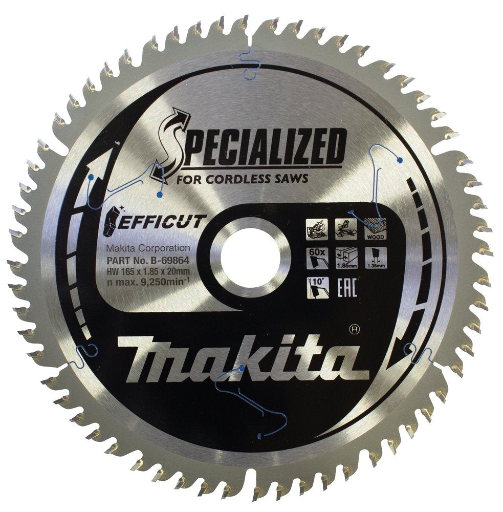 Makita B-69864 Hoja De Sierra Circular 16,5 Cm 1 Pieza(S)