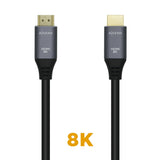 Aisens Cable Hdmi V2.1 Ultra Alta Velocidad 8k@60hz 48gbps - A/M-A/M - 2m - Negro