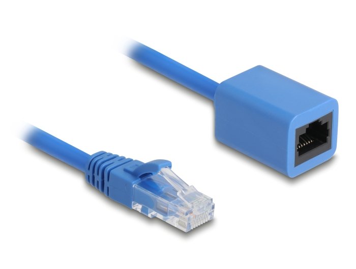 Delock Rj45spiralcable Mecker Zu Hchse Cat.6utp 0,45-0,75m