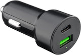Goobay Cargador Rápido Usb Doble Para Automóvil Usb-C Pd (Entrega De Energía) 39908
