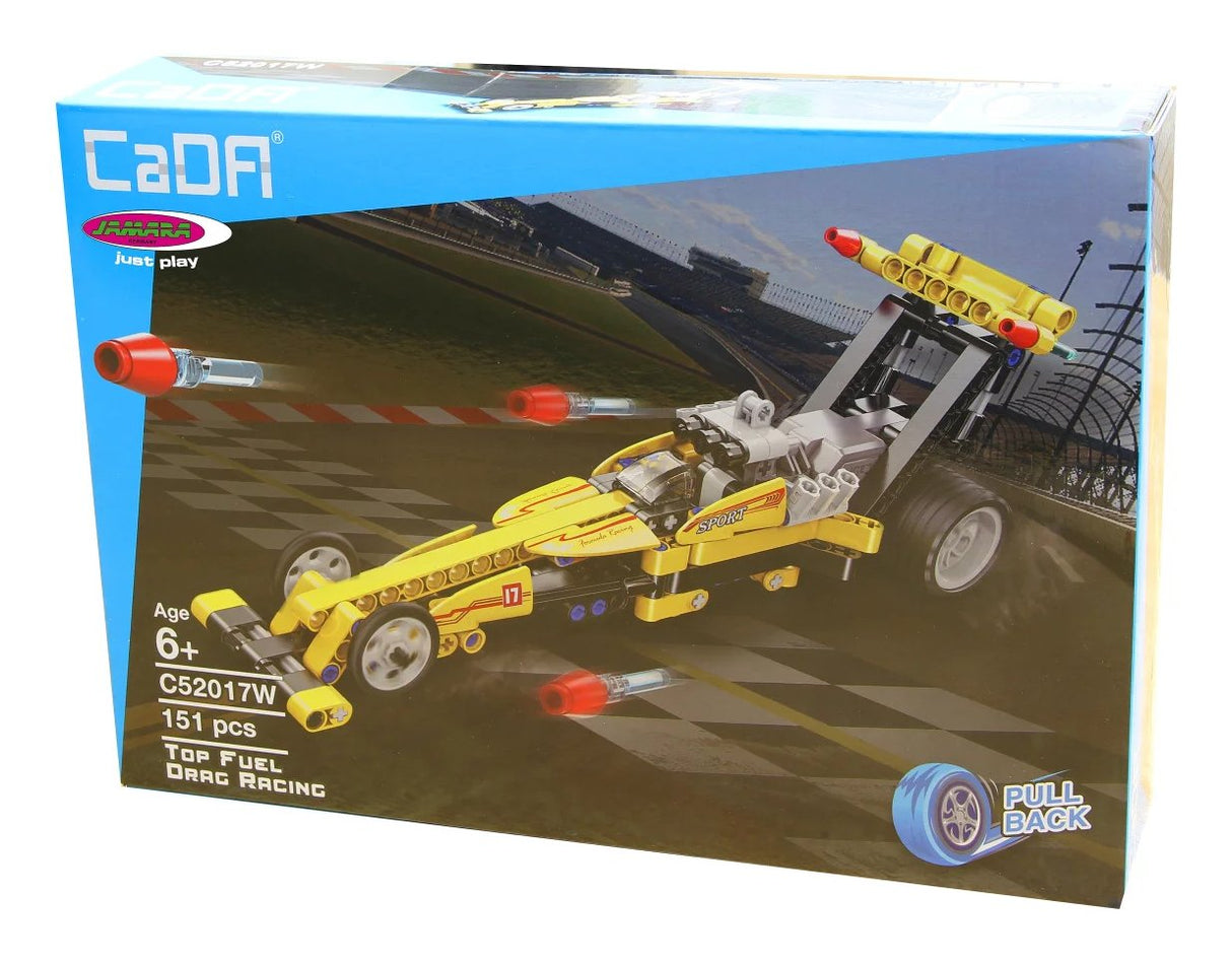 Jamara Cada Drag Racing 1:24 Bricks Amarillo
