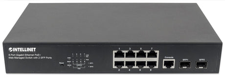 EAN 0766623561167 - Intellinet 561167 switch Gestionado Gigabit Ethernet (10/100/1000) Energía sobre Ethernet (PoE) Negro imagen 4