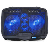Spirit Of Gamer Soporte Refrigerador Airblade 600 Blue Para Portatiles Hasta 17.3\1 Ventiladores 2x12cm 2x7cm Iluminacion Led 2xusb