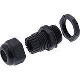 Prensaestopas Inline Nylon Ip68 3,5 - 6mm Negro 10 Uds.
