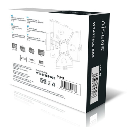EAN 8436574703276 - AISENS WT42TSLE-009 soporte para TV 106,7 cm (42") Negro imagen 8