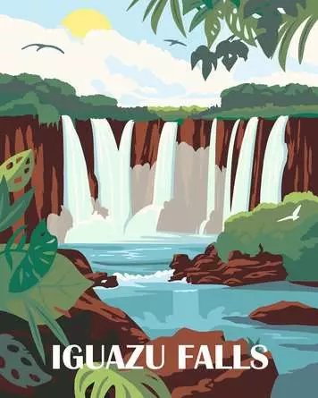 Ravensburger Creart - Cascadas De Iguazu, Pintura 25894
