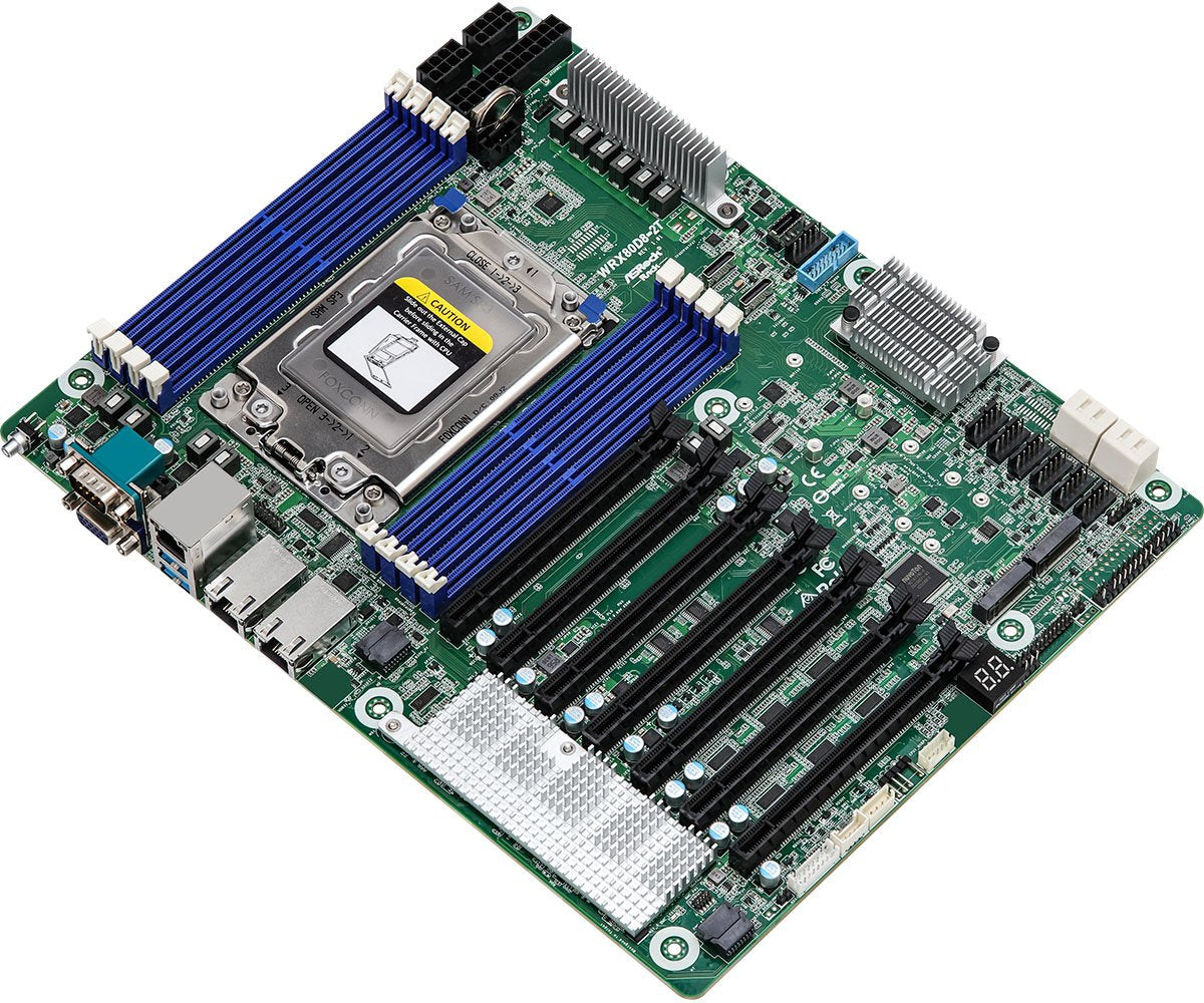 Asrock Wrx80d8-2t Placa Base Amd Wrx80 Zócalo Swrx8 Atx