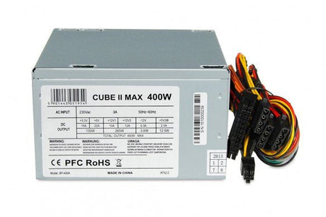 EAN 5901443051954 - iBox CUBE II unidad de fuente de alimentación 400 W 20+4 pin ATX ATX Plata imagen 1