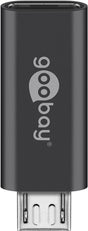 EAN 4040849555534 - Goobay 55553 cambiador de género para cable USB Micro B USB C Gris imagen 1