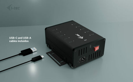 EAN 8595611706301 - i-tec CACHRGHUB10C cargador de dispositivo móvil Universal Negro Corriente alterna Carga rápida Interior imagen 2