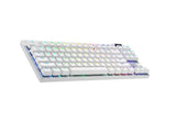 Teclado Ingles Logitech G Pro X Tkl Lightspeed Tactile Blanco