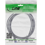 Inline® Cable De Red Slim, Cat.6a, S/Ftp, Tpe (Lszh) Flexible, Poe, Black, 1m