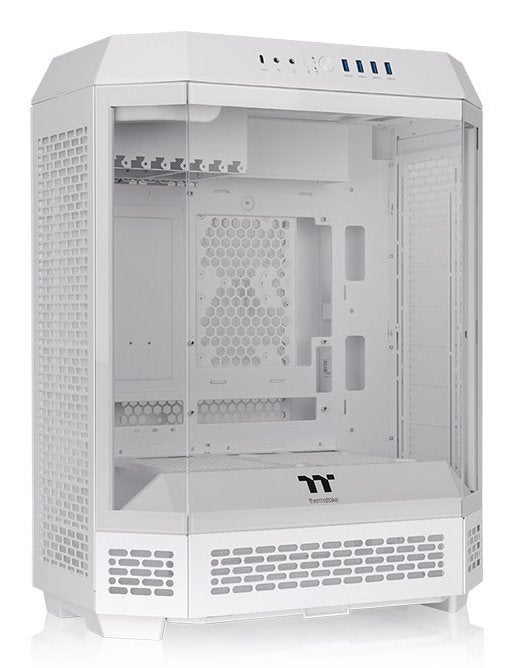 Caja  Pc Thermaltake The Tower 600 Blanca, Vidrio Templado X 3 Ca-1z1-00m6wn-00