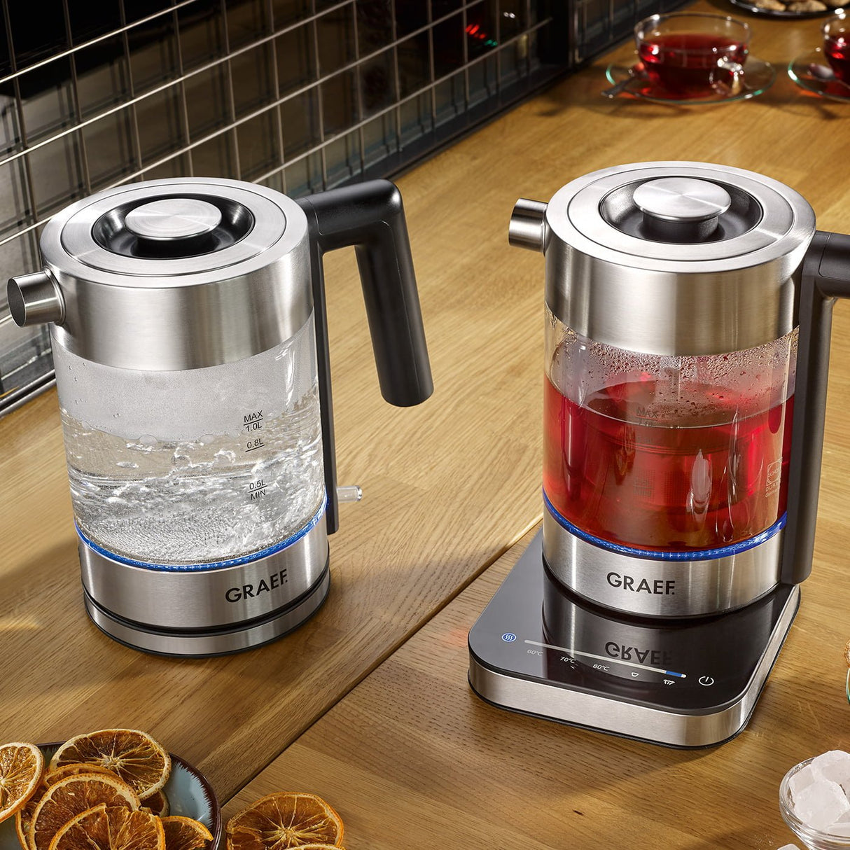 Hervidor Graef Wk 350 Transparente/Inox.