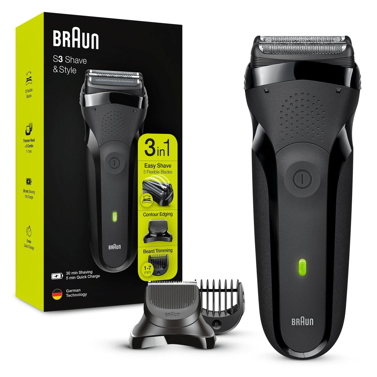EAN 4210201276357 - Braun Series 3 81702941 afeitadora Máquina de afeitar de láminas Recortadora Negro imagen 2