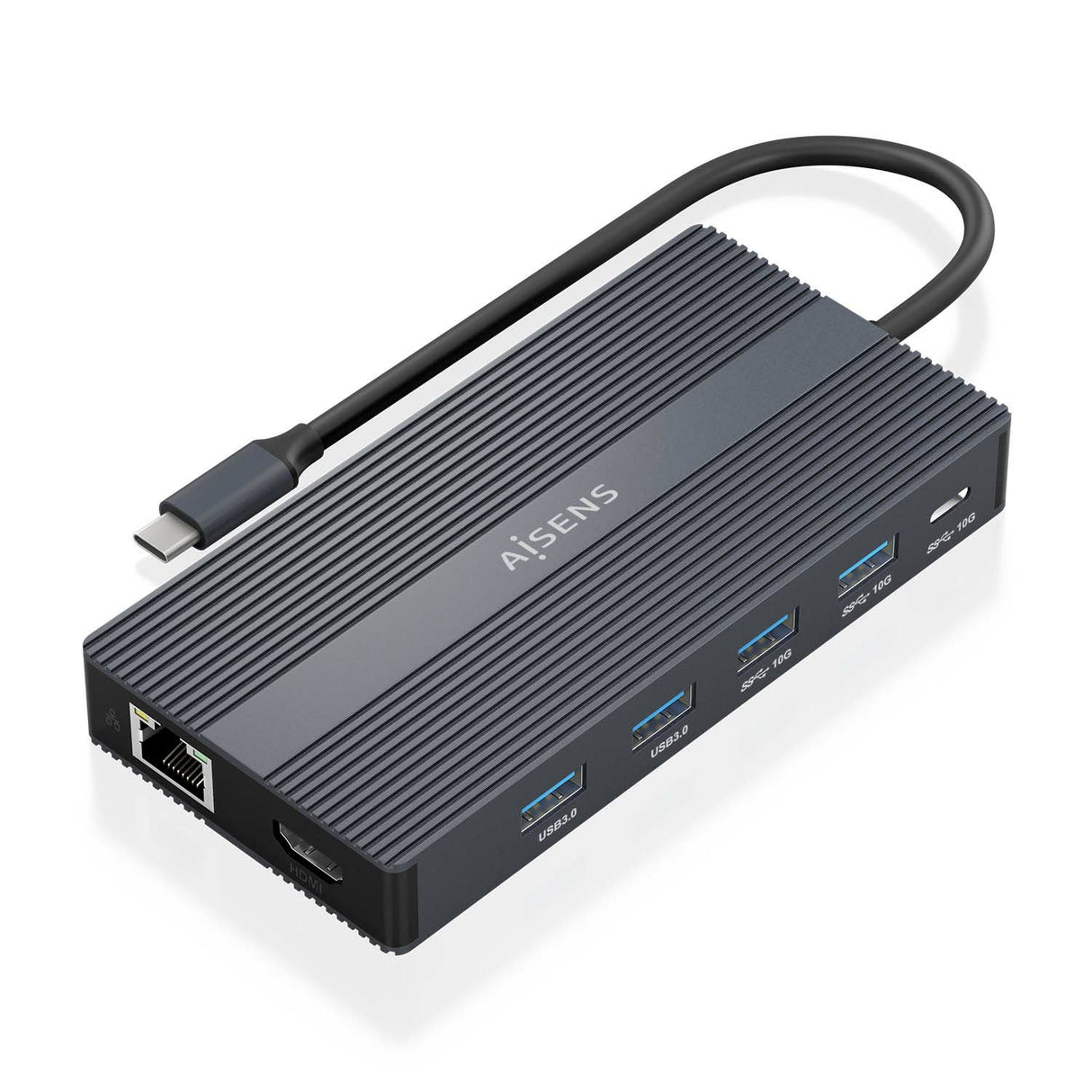 EAN 8435739901328 - AISENS ASUC-12P017-GR base para portátil y replicador de puertos Alámbrico USB 3.2 Gen 1 (3.1 Gen 1) Type imagen 2
