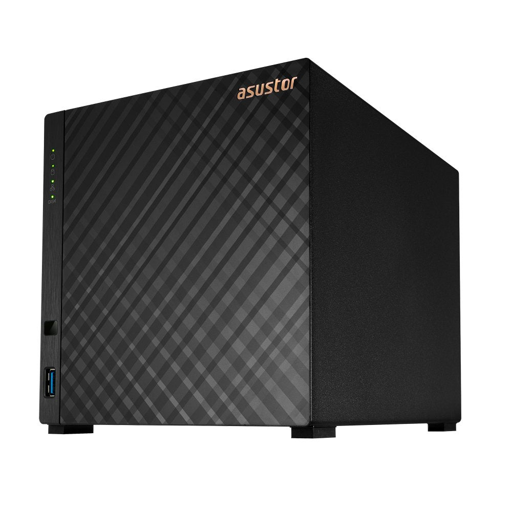 Nas Asustor As104t 0/4hdd Rtd1296 4x1.4ghz, 1gb D4, 1x 2.5g Lan,2xusb