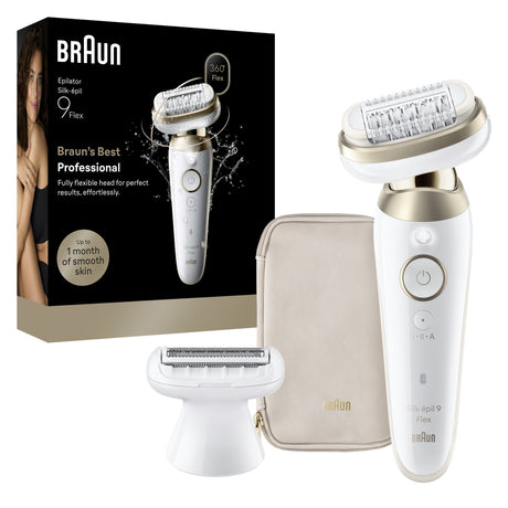 EAN 8700216963206 - Braun Silk·épil 9 Flex 9-030 3D 40 pinzas Blanco, Oro imagen 2