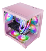 EAN 8435693109600 - Mars Gaming MC-VIEW2P Mini Tower Rosa imagen 3
