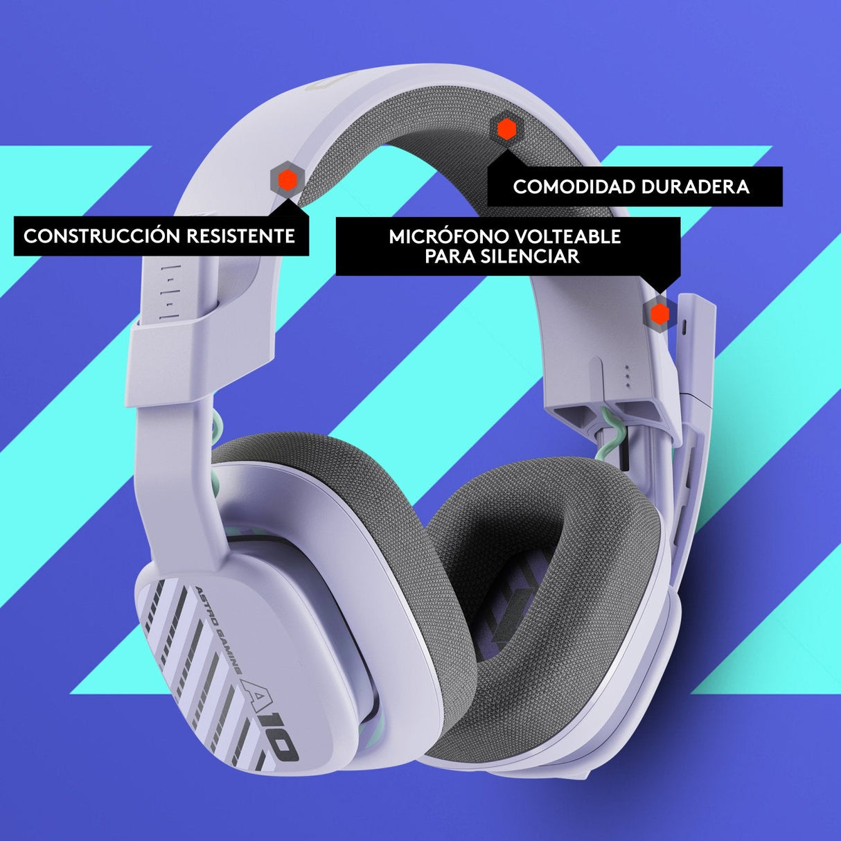 Auriculares Con Microfono Logitech A10 Astro Gaming Gen 2 Jack 3.5mm Blanco
