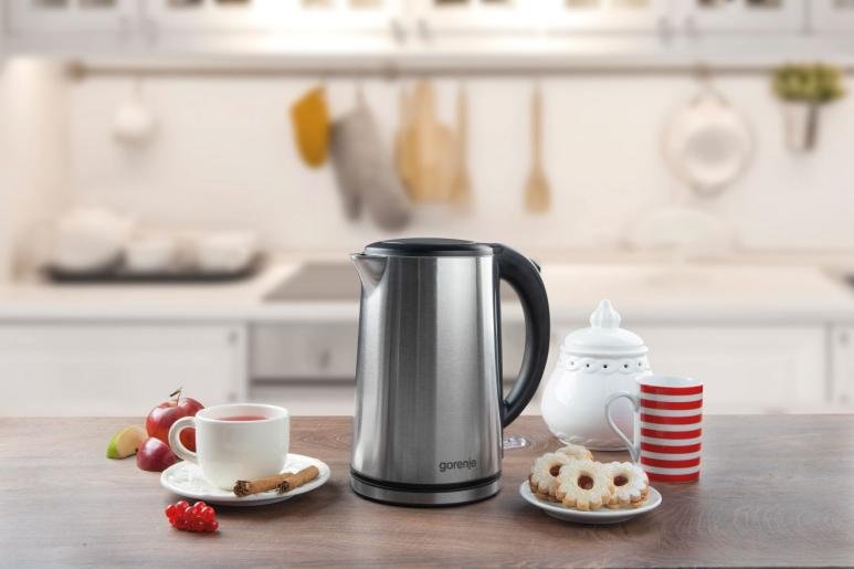 Hervidor De Agua Gorenje K15dws, Eléctrico, Capacidad 1,5 L, Potencia 2200 W, Acero Inoxidable