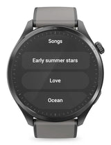 Hama Smartwatch 9000 Czarno-Szara Koperta, Czarno-Gris Pasek Silikonowy