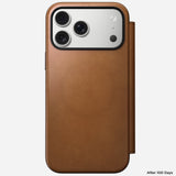 Nomad Modern Leather Folio Iphone 17 Pro Max English Tan