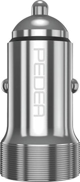 Pedea 20w Usb-C (Pd) Kfz-Schnellcargador 12 24v - 2-Ports Mehrfach Handy-Cargador Mit Usb-C Und Usb-A, Silber