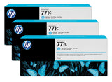 Hp 771c Original Cartucho D Tinta Cyan Clair Capacidad Standard 3 X 775ml Pack De 3