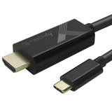 Techly Usb Tipo C M Auf Hdmi 2.0 4k, 2m, Negro