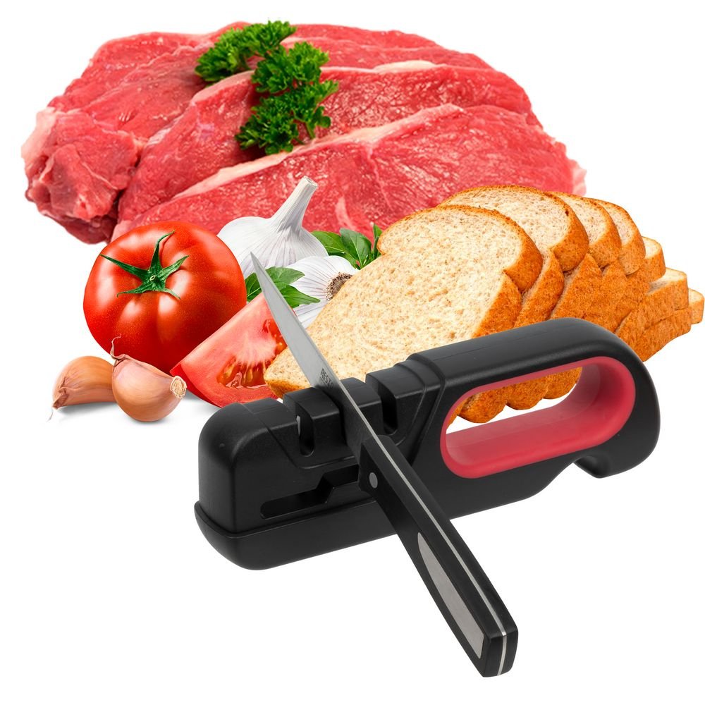EAN 4260709011707 - Resto Kitchenware 95124 afilador de cuchillo Afilador de cuchillos de discos Negro, Rojo imagen 10